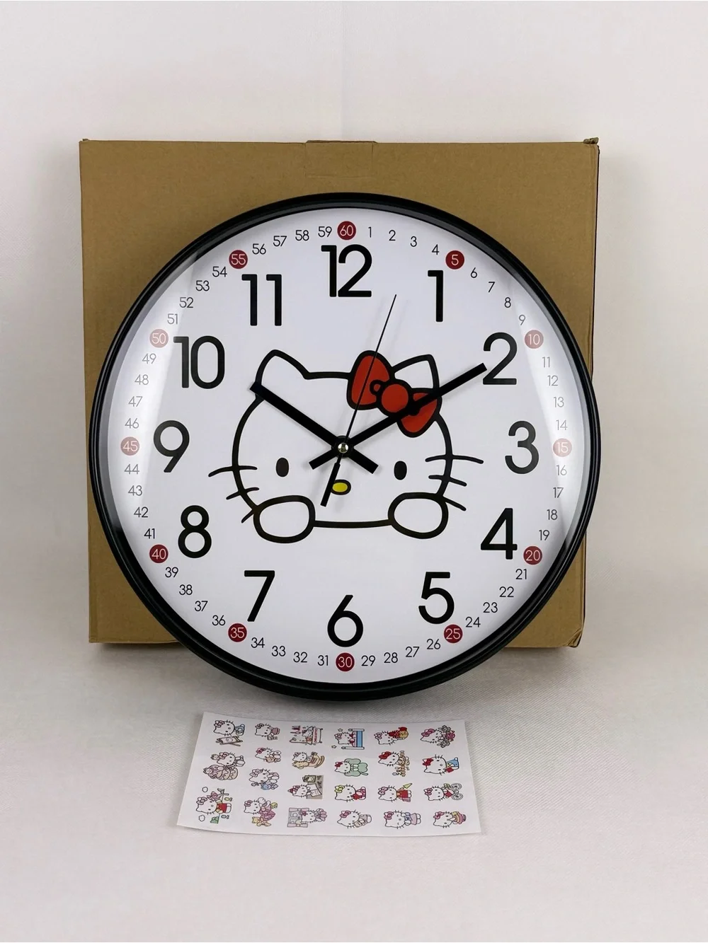 12” Hello Kitty Learning Wall Clock – New Open Box